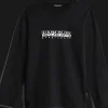 T-SHIRT A MANICA LUNGA JUNIOR NAPAPIJRI K S-BOX LS 1 BLACK  NP0A4GNI 041