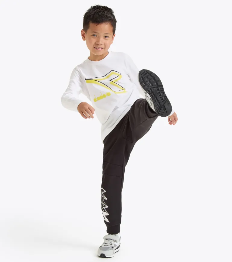 T-SHIRT A MANICA LUNGA JUNIOR DIADORA LOGO OPTICAL WHITE 102.181439 20002