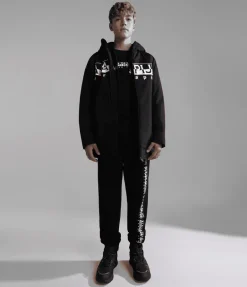 T-SHIRT A MANICA LUNGA JUNIOR NAPAPIJRI K S-BOX LS 1 BLACK  NP0A4GNI 041