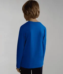T-SHIRT A MANICA LUNGA JUNIOR NAPAPIJRI K S-BOX LS 1 BLUE CLASSIC NP0A4GNI B2I