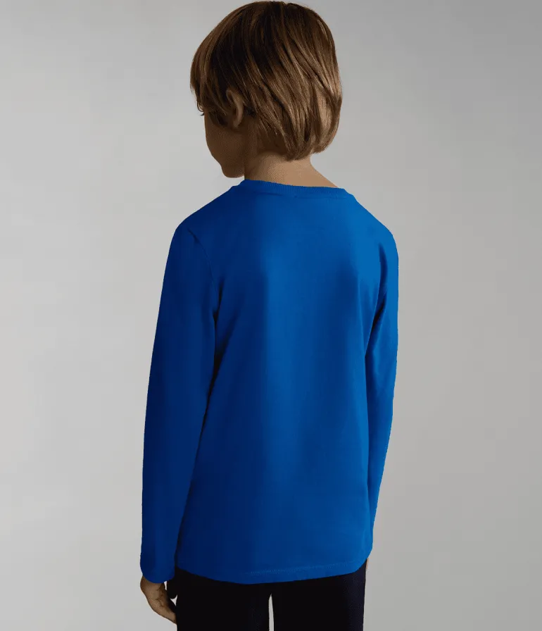T-SHIRT A MANICA LUNGA JUNIOR NAPAPIJRI K S-BOX LS 1 BLUE CLASSIC NP0A4GNI B2I