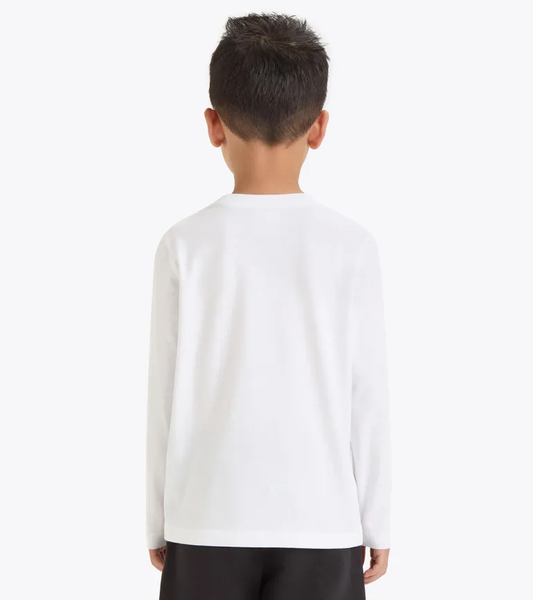 T-SHIRT A MANICA LUNGA JUNIOR DIADORA LOGO OPTICAL WHITE 102.181439 20002