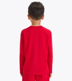 T-SHIRT A MANICA LUNGA JUNIOR DIADORA LOGO RED SALSA 102.181439 45080