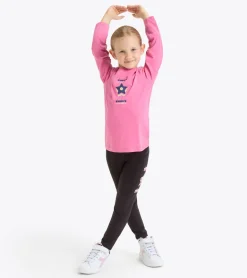T-SHIRT A MANICA LUNGA JUNIOR DIADORA LOGO CHATEAU PINK 102.180959 50149