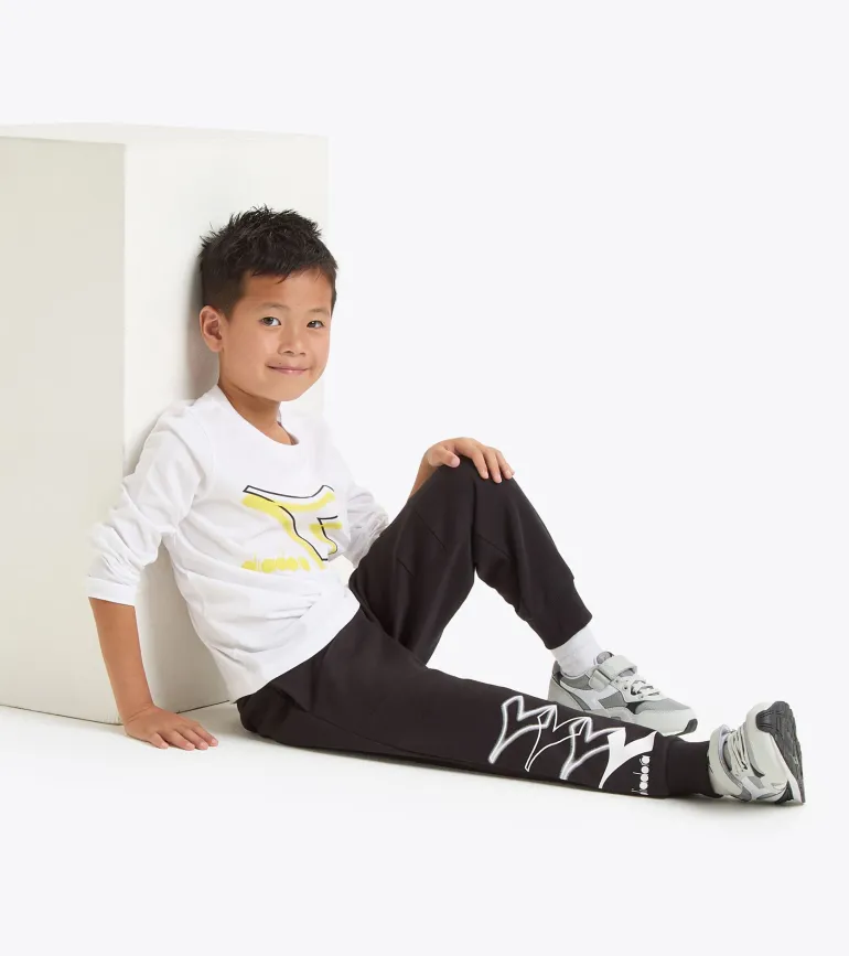 T-SHIRT A MANICA LUNGA JUNIOR DIADORA LOGO OPTICAL WHITE 102.181439 20002