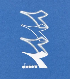 T-SHIRT A MANICA LUNGA JUNIOR DIADORA LOGO BLUE BYZANTINE 102.181439 60025