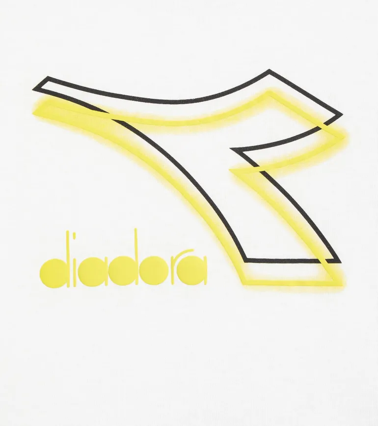 T-SHIRT A MANICA LUNGA JUNIOR DIADORA LOGO OPTICAL WHITE 102.181439 20002