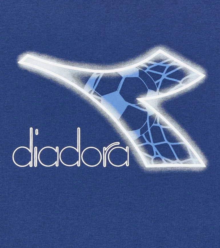 T-SHIRT A MANICA LUNGA JUNIOR DIADORA LOGO SALTIRE NAVY 102.181439 60024