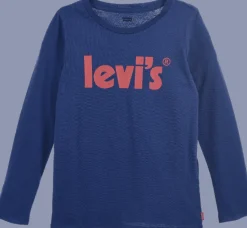T-SHIRT DA BAMBINO LEVI'S MANICA LUNGA POSTER LOGO EG551 BA5