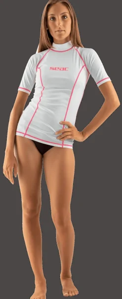 T-SHIRT DA DONNA IN LYCREA SEAC BIANCO