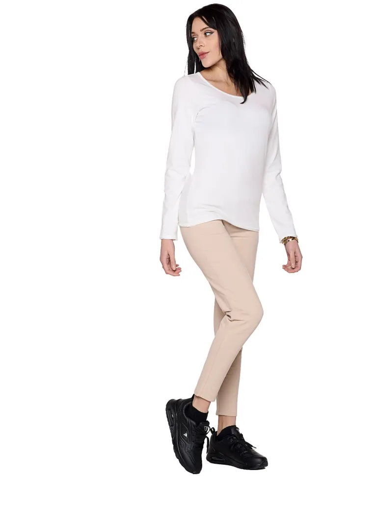 T-SHIRT DA DONNA LEONE T-SHIRT LONG SLEEVES NEVER WITHOUT
