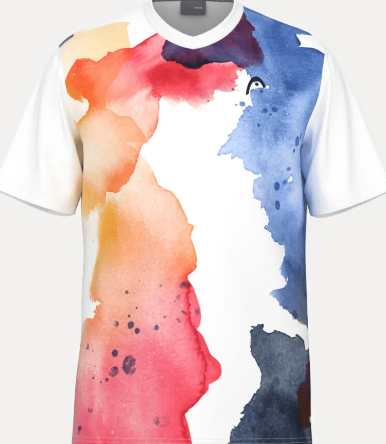 T-SHIRT DA TENNIS DA UOMO HEAD TOPSPIN 811564 XVRO
