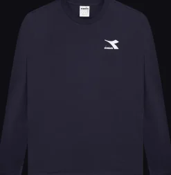 T-SHIRT DA UOMO A MANICA LUNGA DIADORA T-SHIRT CHROMIA CLASSIC NAVY - 102.178846 60062