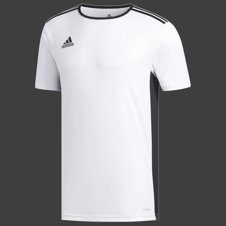 T-SHIRT MANICA CORTA TENNIS UOMO ADIDAS ENTRADA BIANCA CON STRISCE NERE
