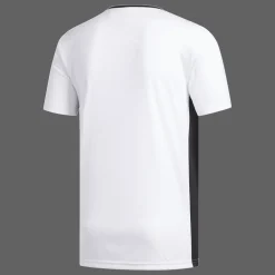 T-SHIRT MANICA CORTA TENNIS UOMO ADIDAS ENTRADA BIANCA CON STRISCE NERE