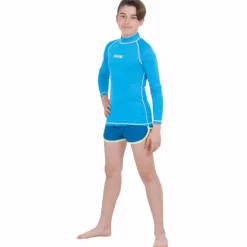T-SHIRT SUN LONG SEAC SUB BOY AZZURRO