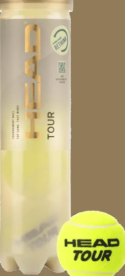 TUBO DA 4 PALLINE DA TENNIS HEAD TOUR