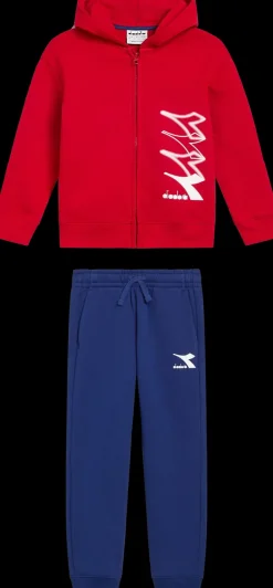 TUTA JUNIOR DIADORA HD FZ LOGO RED SALSA 102.180956 45080