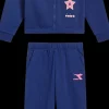 TUTA JUNIOR DIADORA HD FZ LOGO SALTIRE NAVY 102.180962 60024
