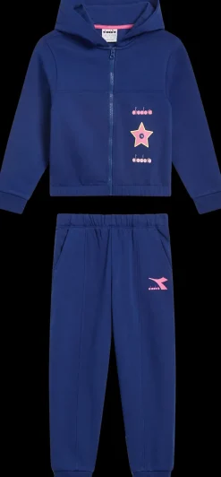 TUTA JUNIOR DIADORA HD FZ LOGO SALTIRE NAVY 102.180962 60024