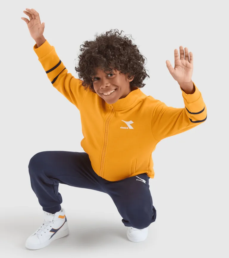 TUTA JUNIOR DIADORA TRACKSUIT FZ CHROMIA 102.178715 40015 GIALLO RADIANTE