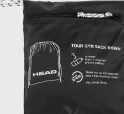 ZAINO UNISEX HEAD TOUR GYM SACK 260714 BKWH